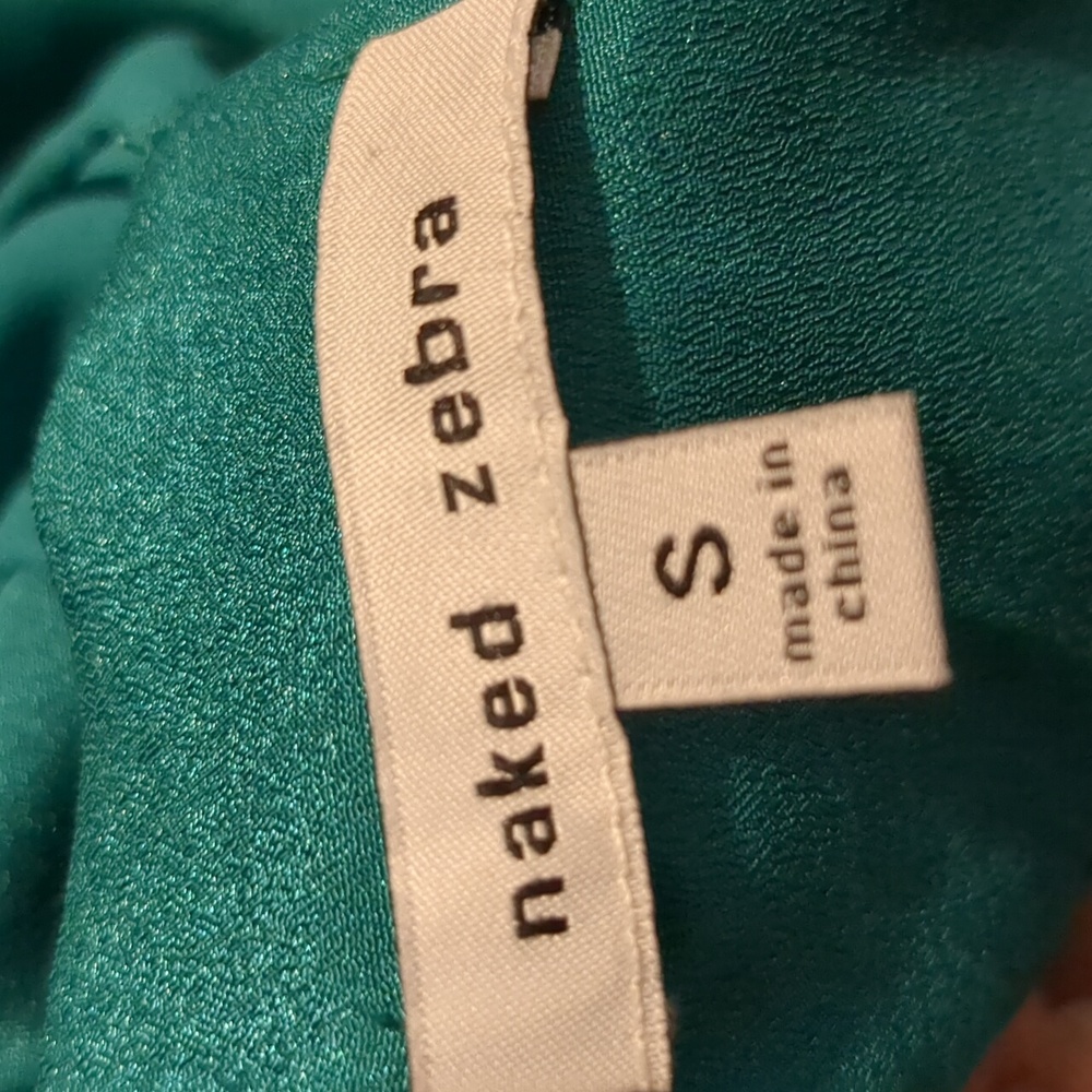 Naked Zebra mini Dress size S color Green - Picture 5 of 5